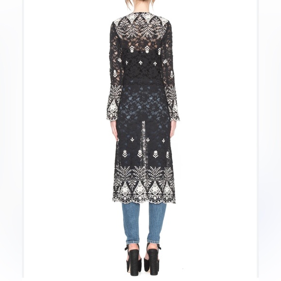 Alice + Olivia Stara V Neck Midi Kaftan - Picture 9 of 12